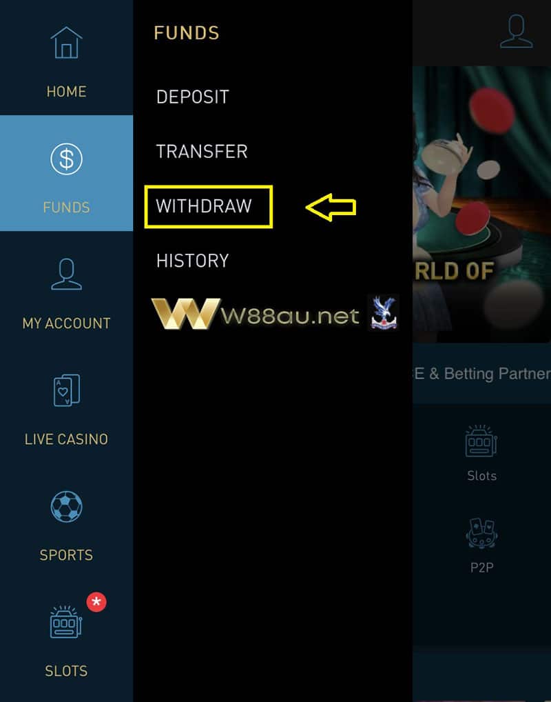 Withdraw W88