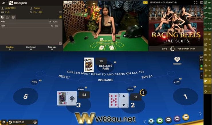 Blackjack W88