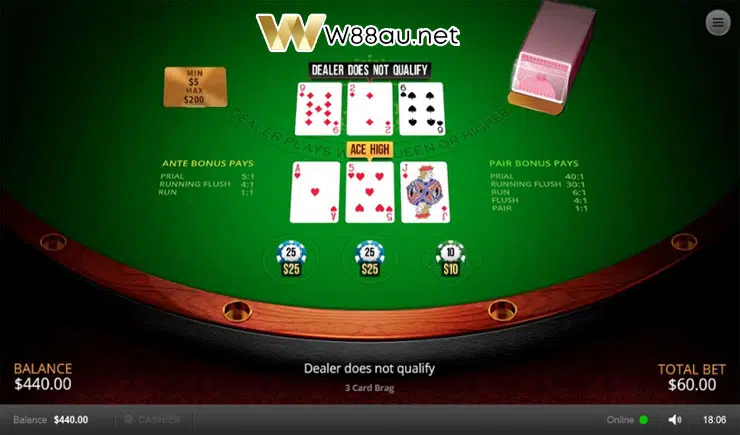 How to play Three Card Brag