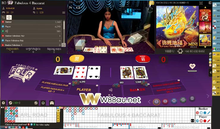 How to play Live Fabulous 4 Baccarat