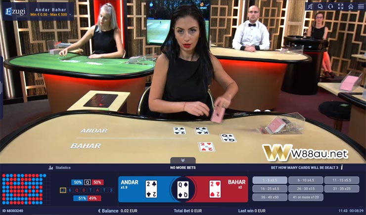 Live Andar Bahar Casino Online