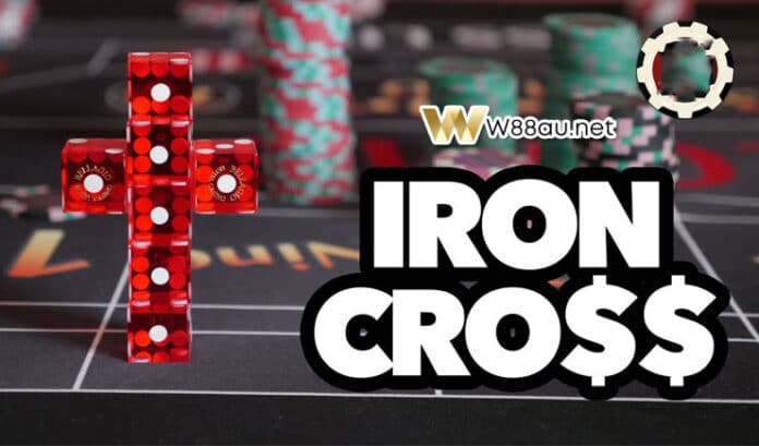 What is the iron cross craps system