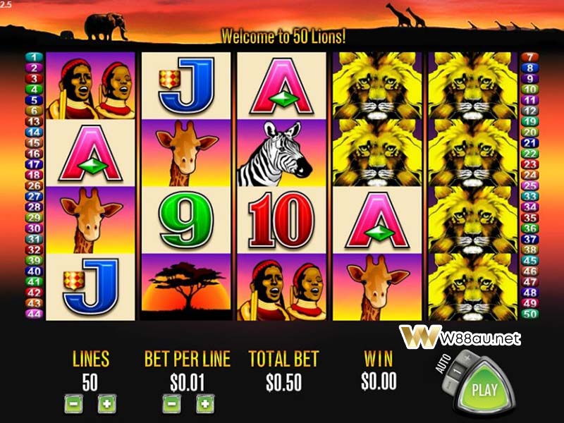 How to play 50 Lions Slot