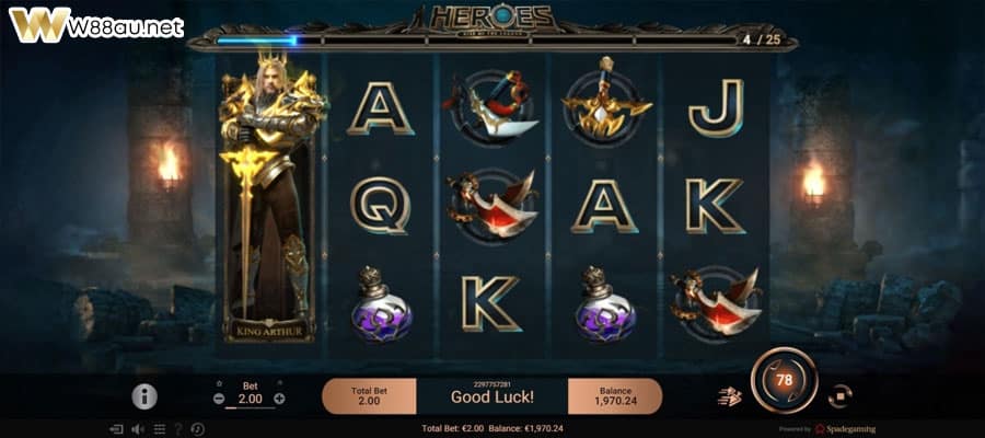How to play Heroes Rise of the Legend Slot