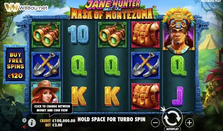 How to play Jane Hunter and the Mask of Montezuma Slot