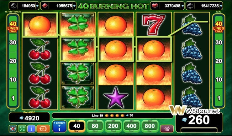 How to play 40 Burning Hot Slot