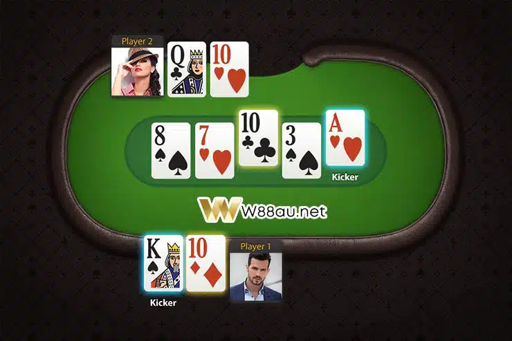 Kicker rules in Poker