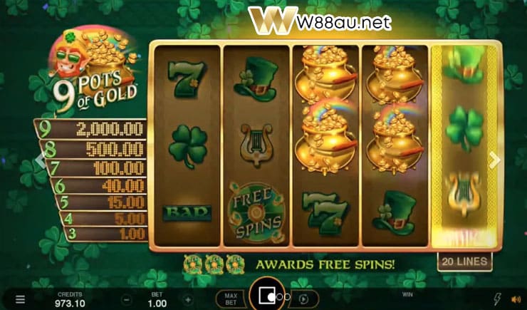 How to play 9 Pots of Gold Slot