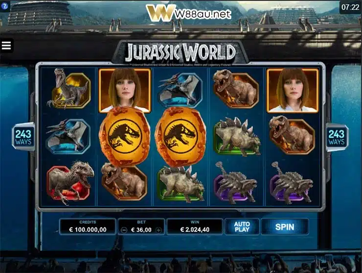 How to play Jurassic World Slot